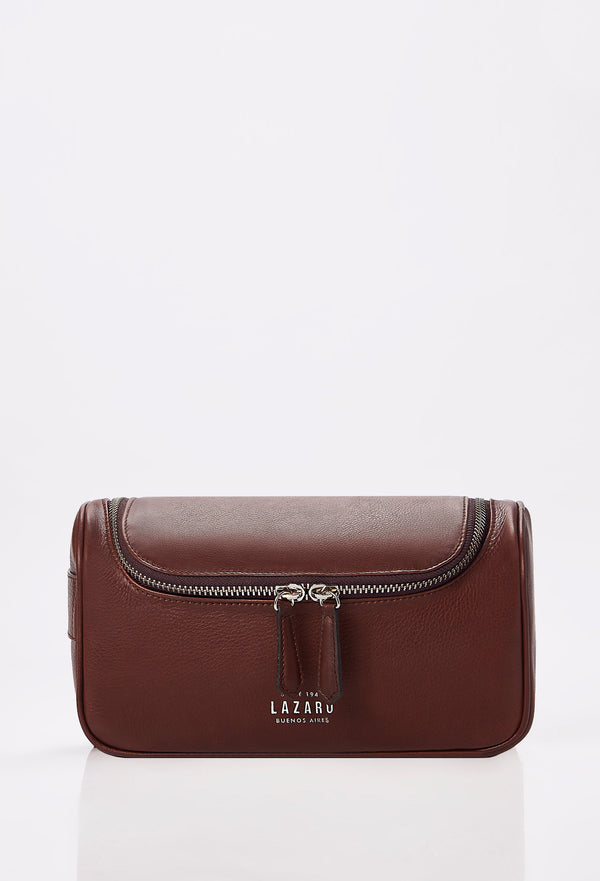 Tan Leather Large Toiletry Bag – Lazaro Leather