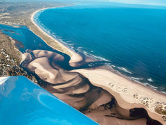 Keurbooms Lagoon in Plettenberg Bay from above