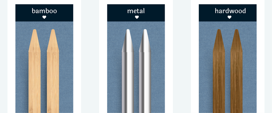 Knitting Needle Materials