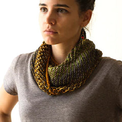 Bella Cowl Pattern Front View