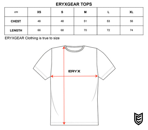 mens tee size chart