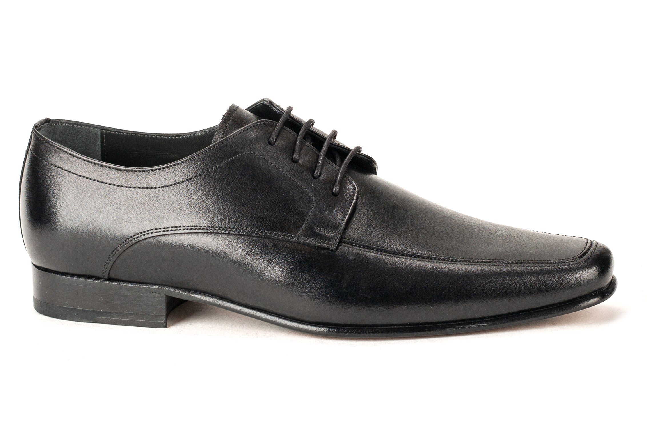 6457 - Mirage Men's Dress Black Lace Shoe Apron Toe Thin Leather Sole ...