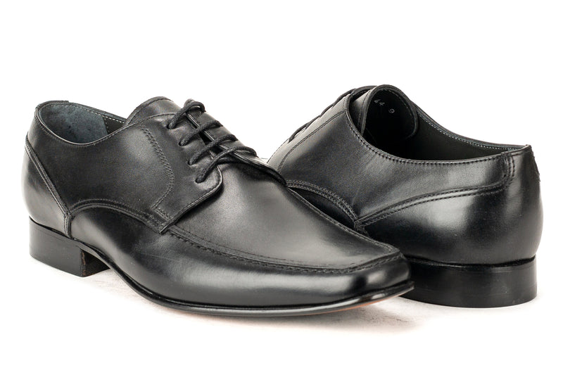 7811 - Mirage Men's Dress Black Lace Shoe Apron Toe Thin Leather Sole ...
