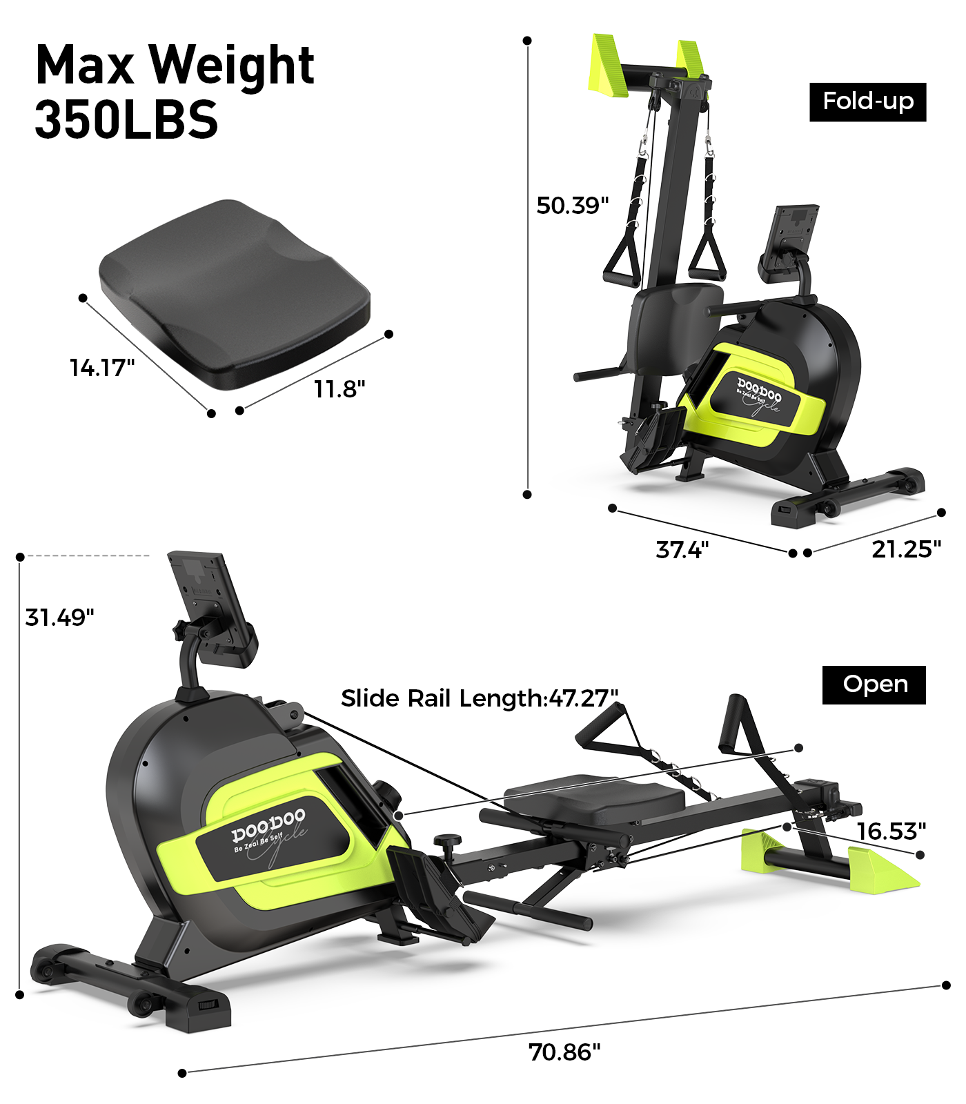 POOBOO Indoor Cycling Bike Exercise Bike Bluetooth Stationary Bike