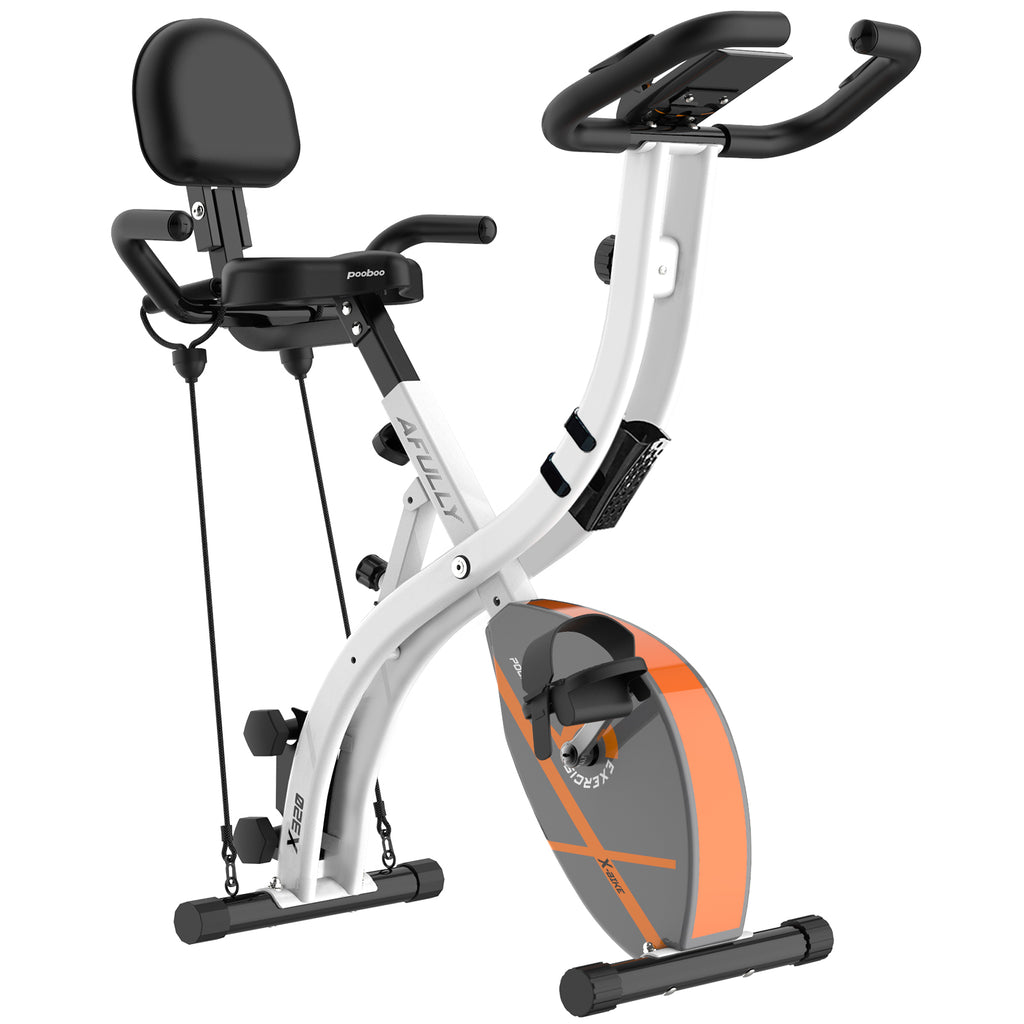 Indoor Cardio Training Exercise Bike W Dumbbell LCD Display