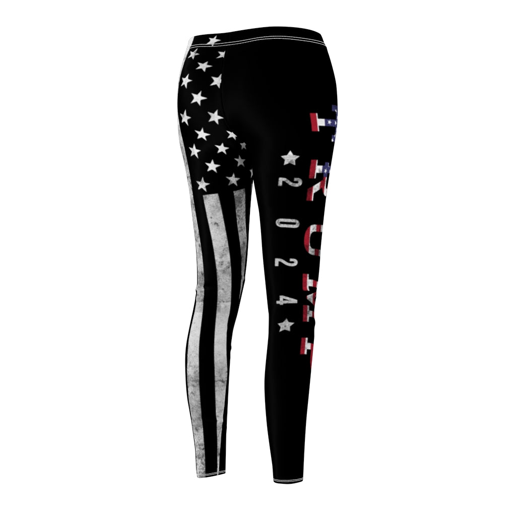 Trump 2024 Women's Leggings Donald Trump Gear No More Bullshit The