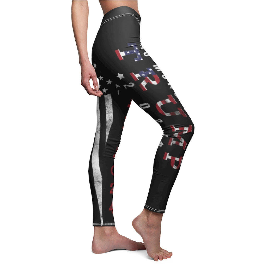 Trump 2024 Women's Leggings Donald Trump Gear No More Bullshit The