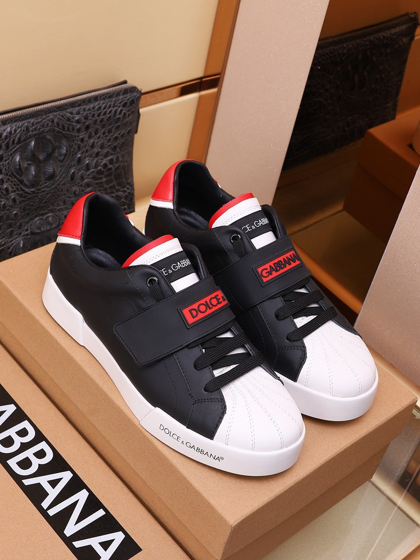 Dolce锛咷abbana 2022 Men Fashion Boots fashionable Casual leather Breathable Sneakers Running Shoes su