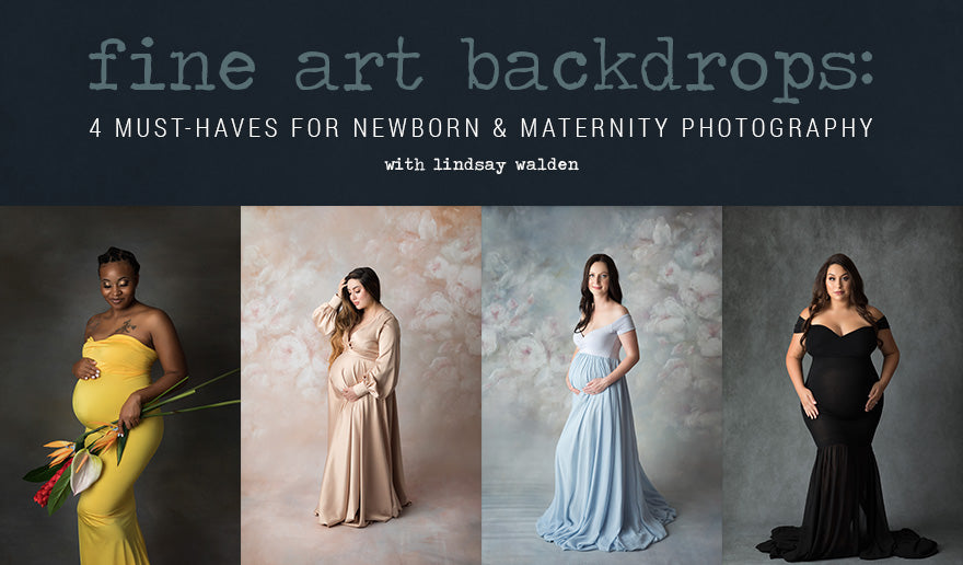 Fine Art Backdrops | 4 Must-Haves for Newborn & Maternity Photography -  Intuition Backgrounds
