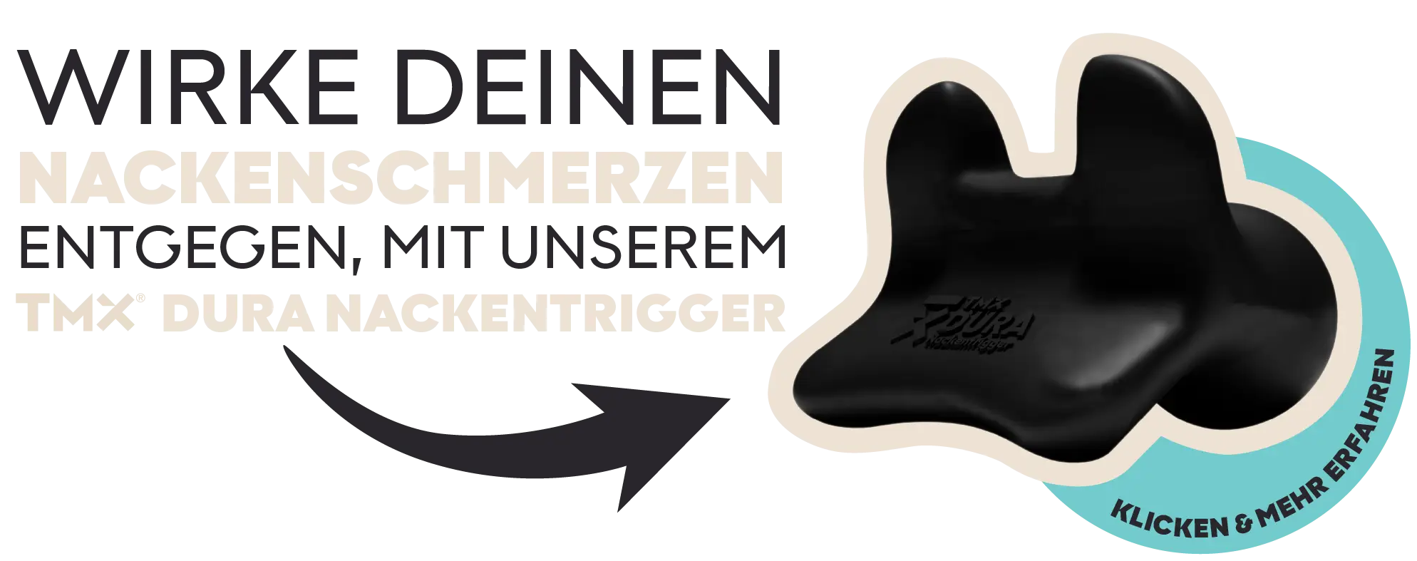 Die TMX Produktempfehlung bei Nackenschmerzen: Der TMX DURA NACKENTRIGGER – Bekämpfe deine Nackenschmerzen mit den TMX Trigger-Tools