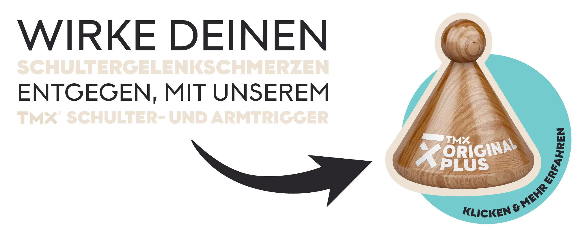 Die TMX Produktempfehlung bei Schultergelenkschmerzen: Der TMX SCHUTLTER- und ARMTRIGGER - Bekämpfe deine Schultergelenkschmerzen mit den TMX Trigger-Tools