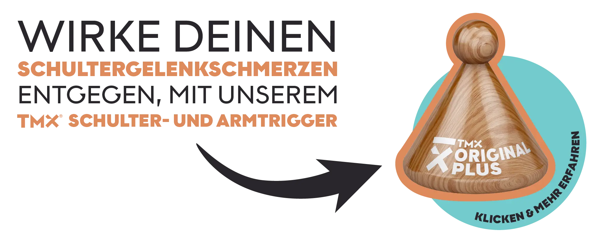 Die TMX Produktempfehlung bei Schultergelenkschmerzen: Der TMX ORIGINAL SCHULTER- und ARMTRIGGER