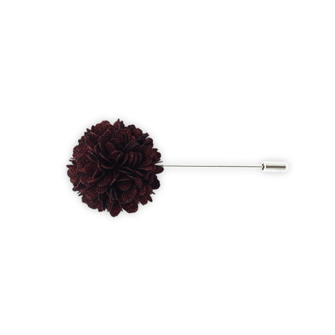 Lapel Pin (Deep Burgundy Textured)