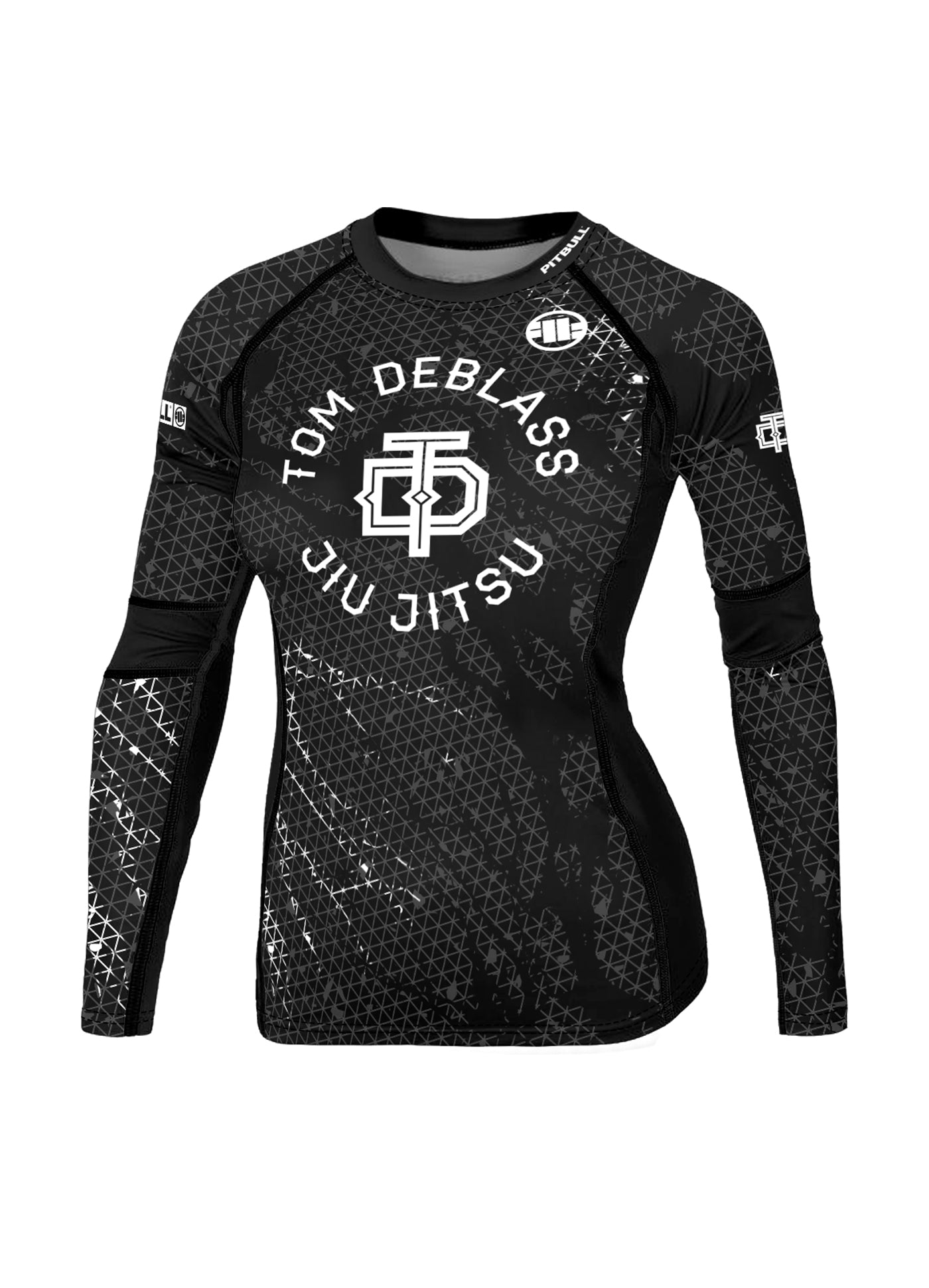 TOM DEBLASS Black Mesh Longsleeve T-shirt - Pitbull Clothing