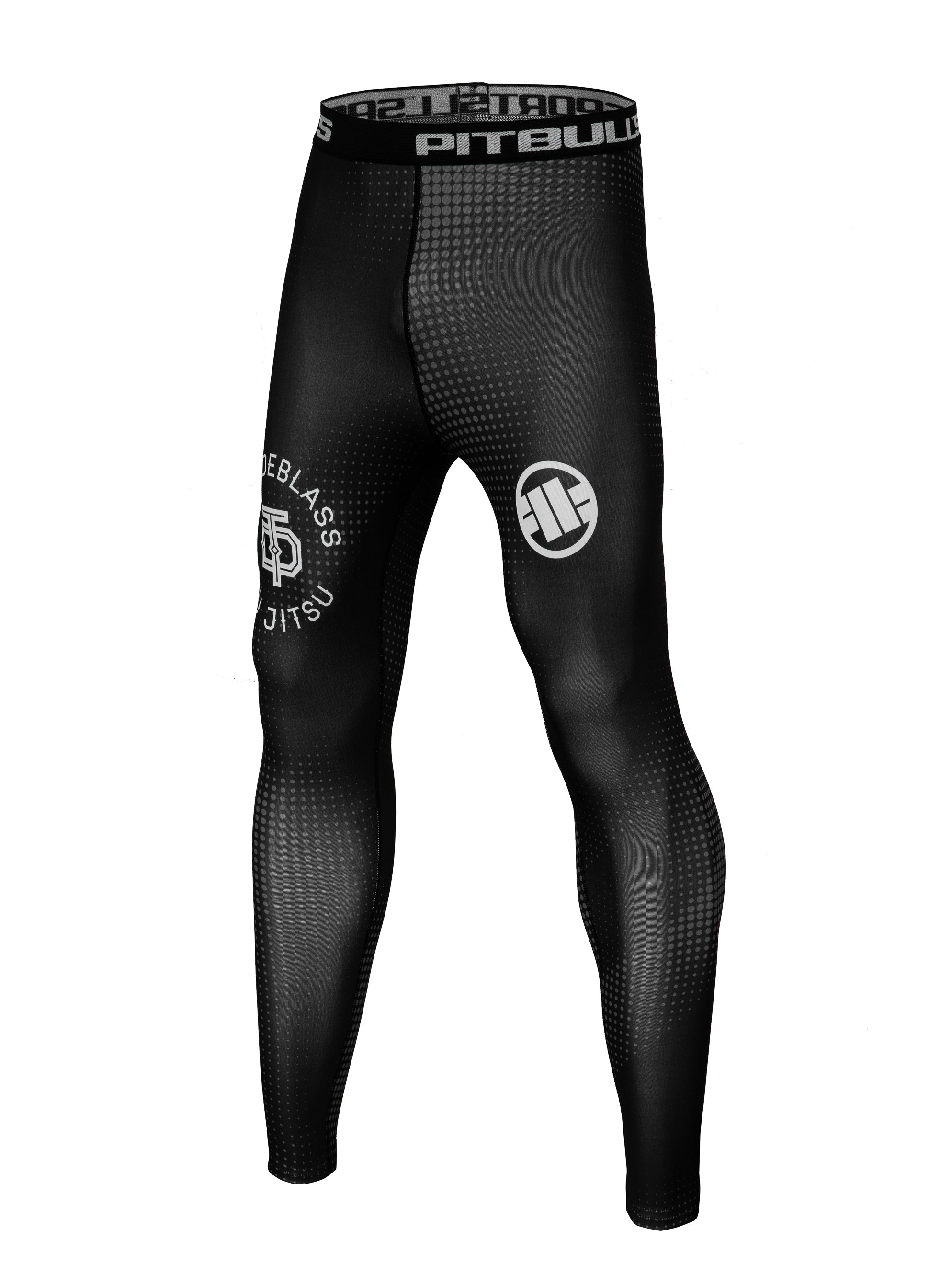 Buy TOM DEBLASS POLYGON Black Compression Pants