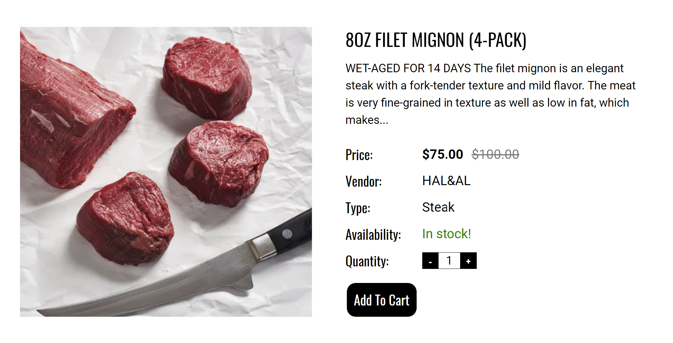 halal filet mignon available for delivery