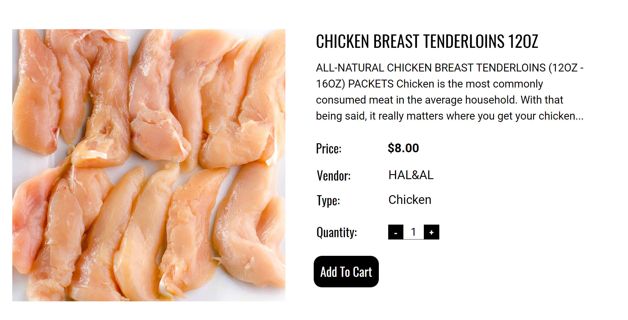halal chicken breast tenders available for delivery