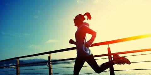 woman running to exercise