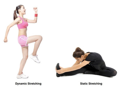 difference between dynamic stretching and static stretching