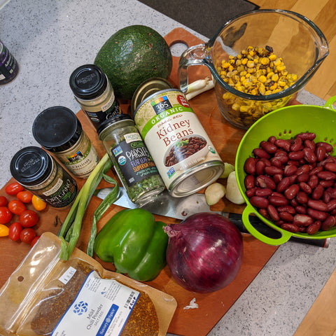 Cheesy Taco Cast Iron Skillet Plant Based Ingredients 