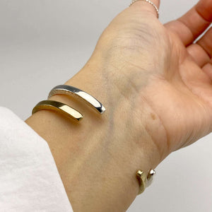 KAMAL BRASS HAMMERED BRACELET - LADIES JEWELRY