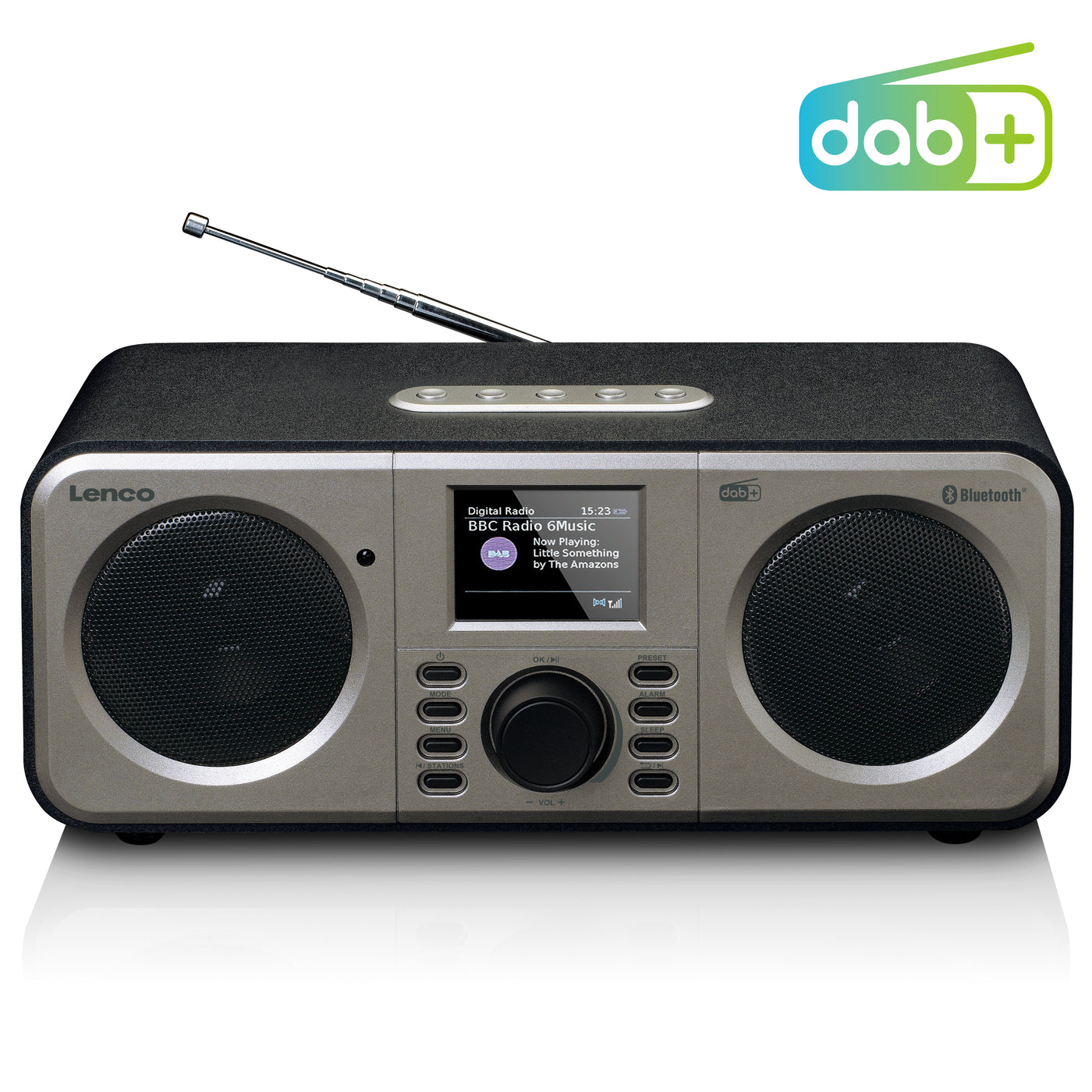 Vergelding Mijnenveld magie LENCO DAR-030BK - Stereo DAB+ FM Radio with Bluetooth® - Black –  Lenco-Catalog