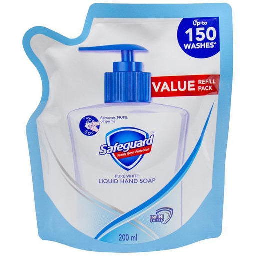 Safeguard Pure White Liquid Hand Soap Refill 200ml - The Marketplace by GoRobinsons