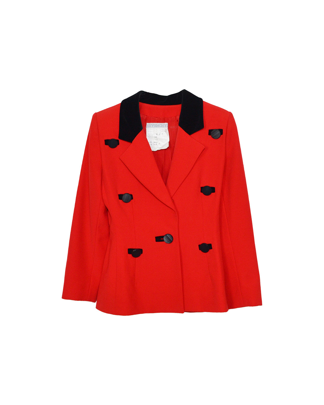 Givenchy Red and Black Blazer FR 38/US 6 // Vintage – THE IRREVERENT®