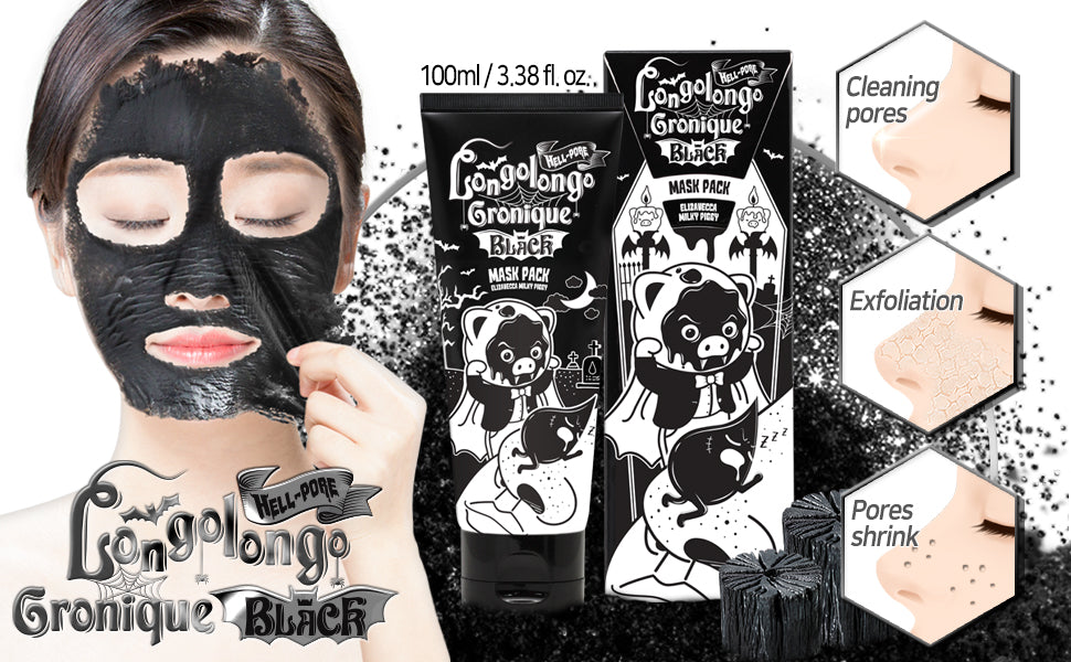 Elizavecca_Milky Piggy Hell Pore LongoLongo Gronique Black Mask Pack 100ml_1