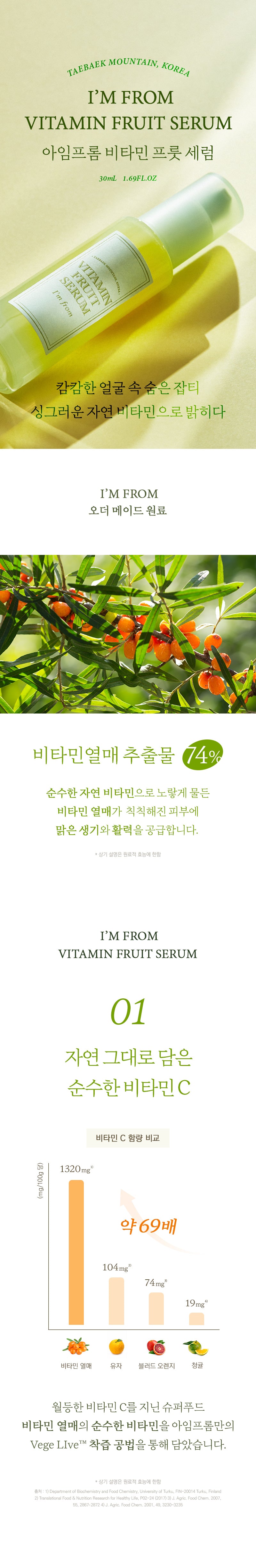 I'M FROM_Vitamin Fruit Serum 30ml