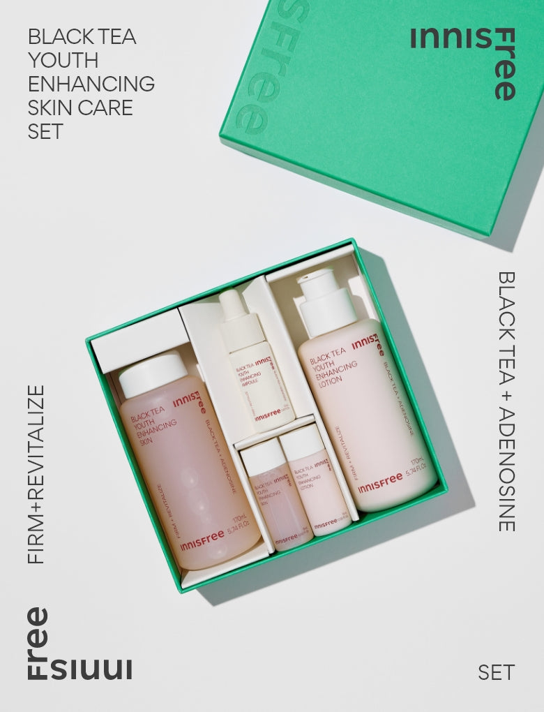 Innisfree_Black Tea Youth Enhancing Skin Care 2pcs Set_1