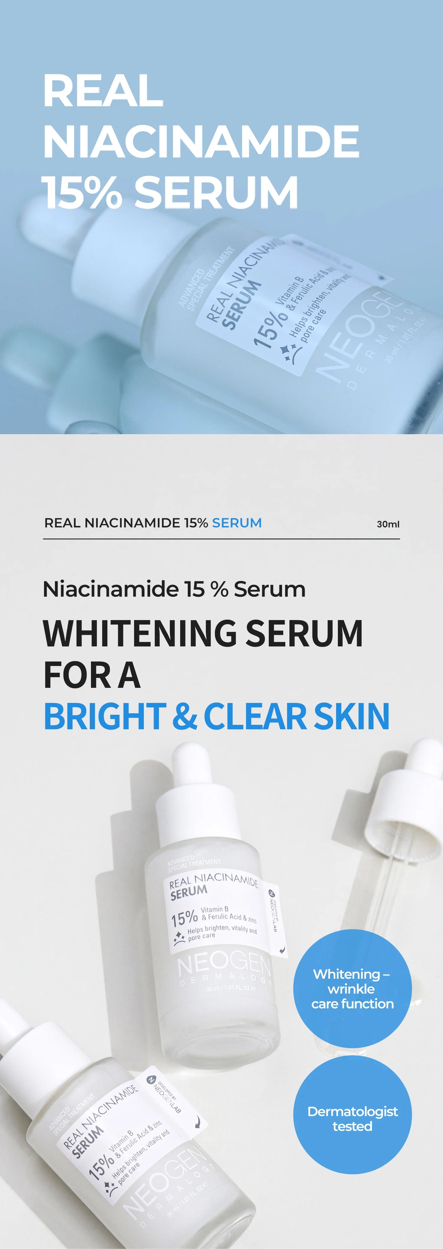 NEOGEN_Real Niacinamide 15% Serum 30ml_1