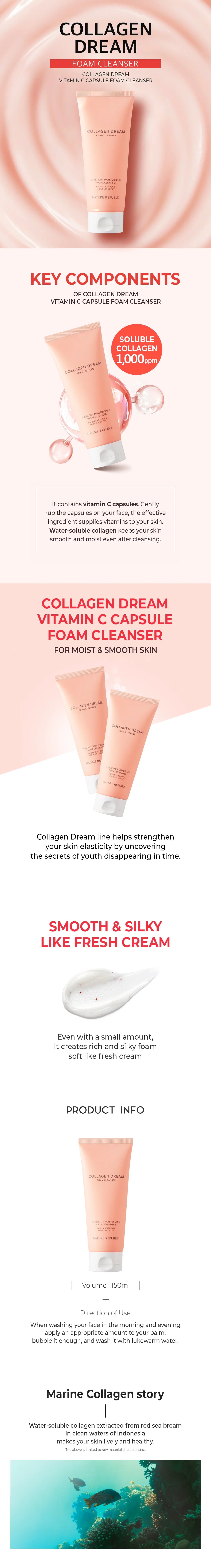 Nature Republic_Collagen Dream Vitamin C Capsule Foam Cleanser 150ml_1