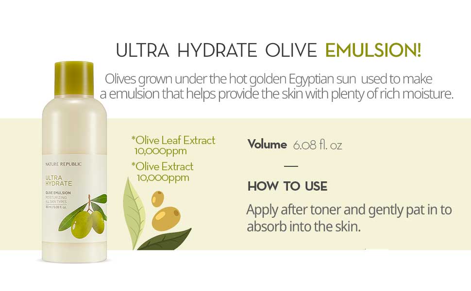 Nature Republic_Ultra Hydrate Olive Emulsion 180ml_1
