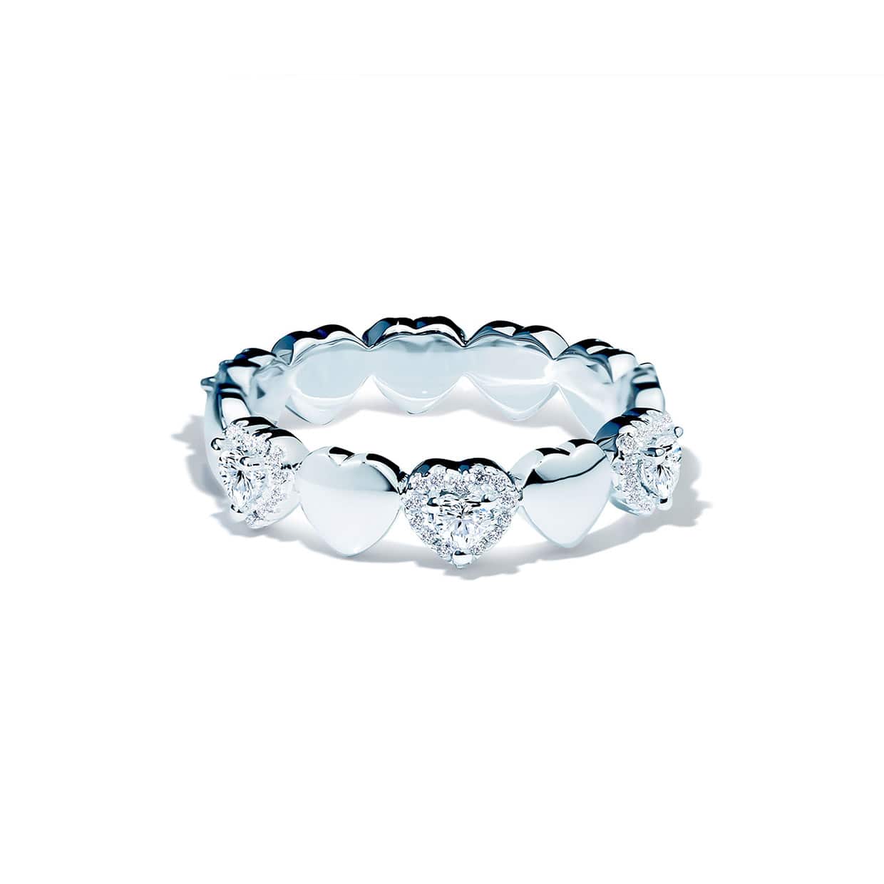 loving heart band ring