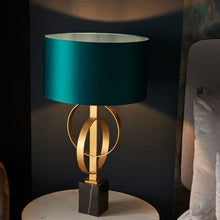 Load image into Gallery viewer, Cateline Gold/Teal Table Lamp
