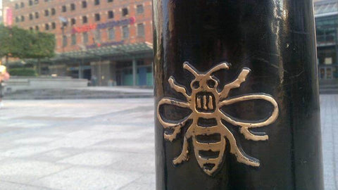 Manchester Bee Symbol Bollard - Coates & Warner