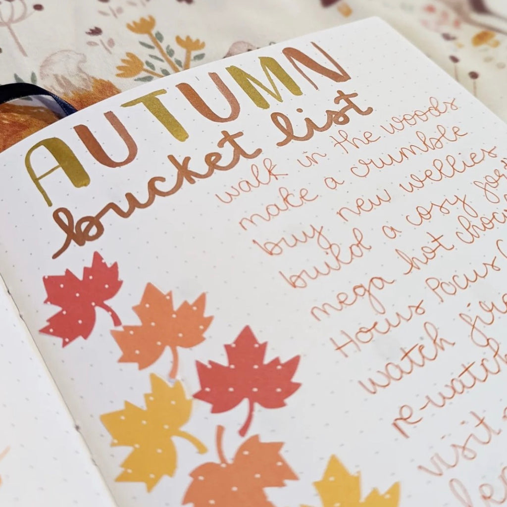 autumn bullet journal theme