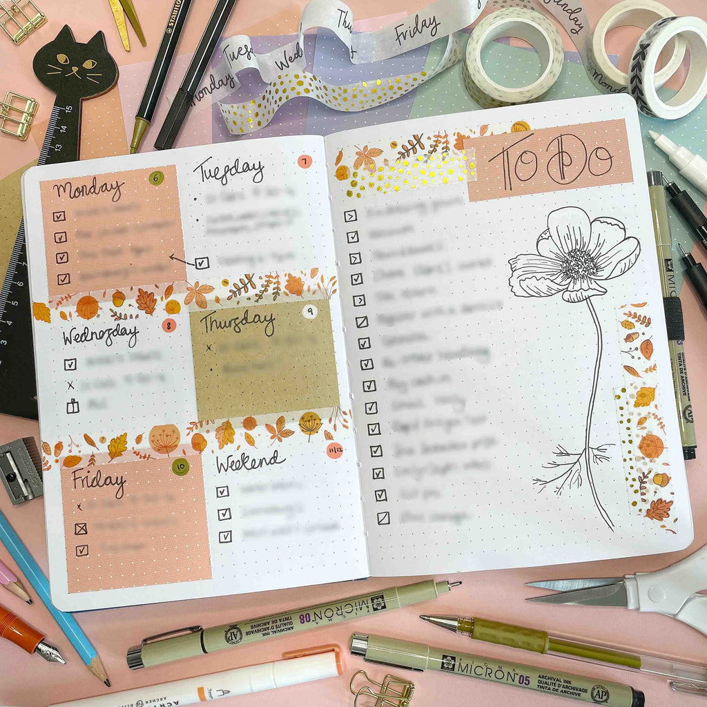 Perfect Peach Dot Grid - September