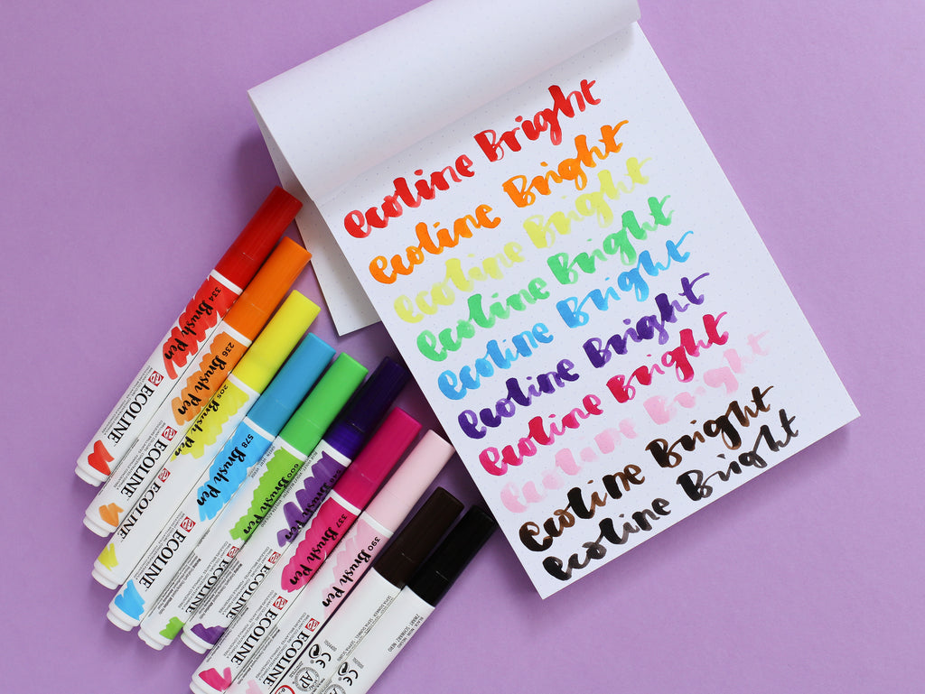 Ecoline Brush Pen Wallet in Bold Colours