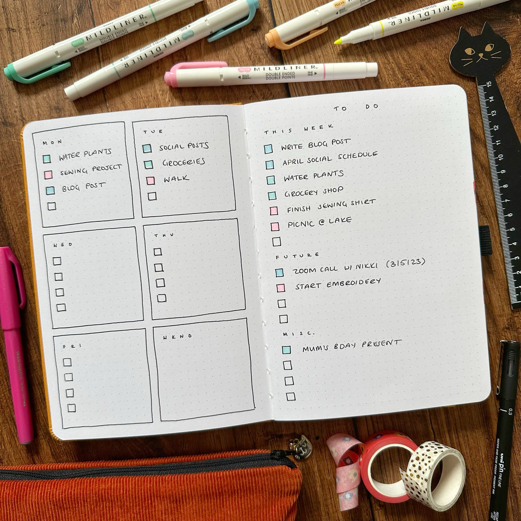 Bullet Journal: Decorating Your Weeklies