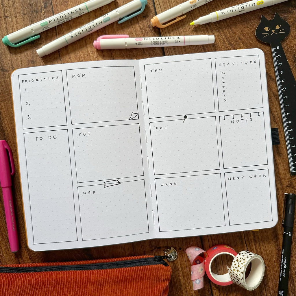 easy memo board bullet journal theme