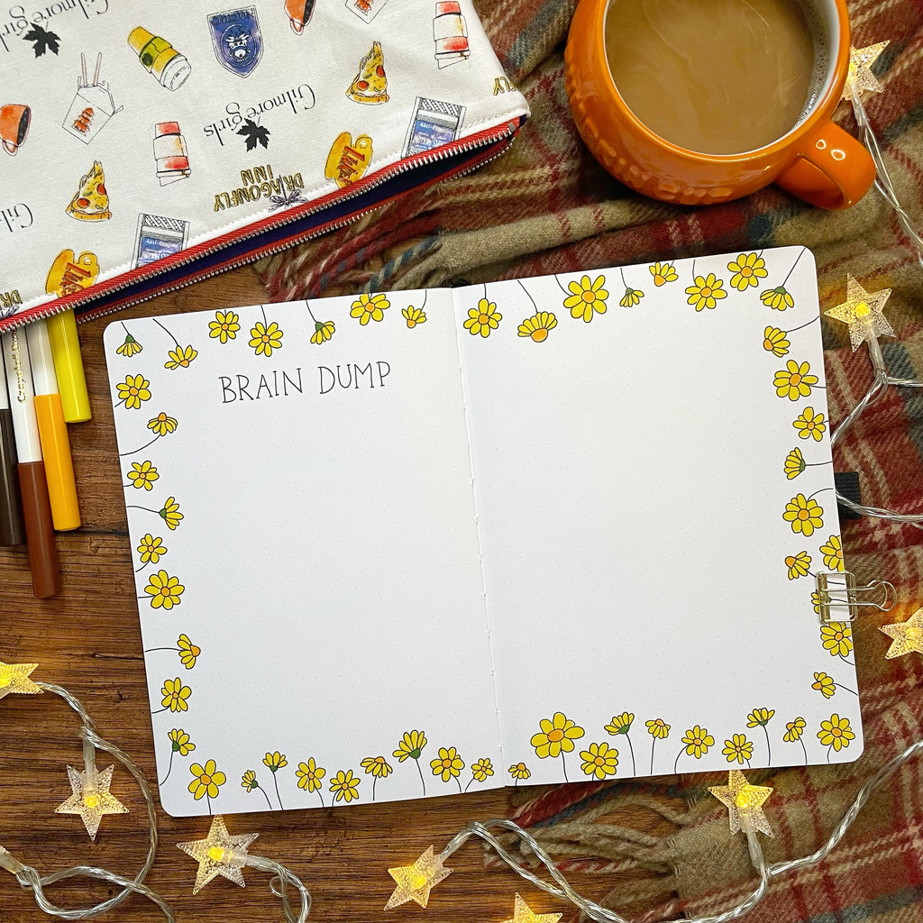 Gilmore Girls a thousand yellow daisies bullet journal