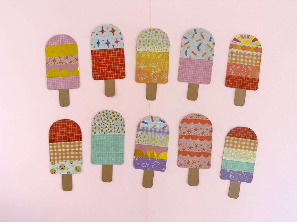 ice lolly washi tape art