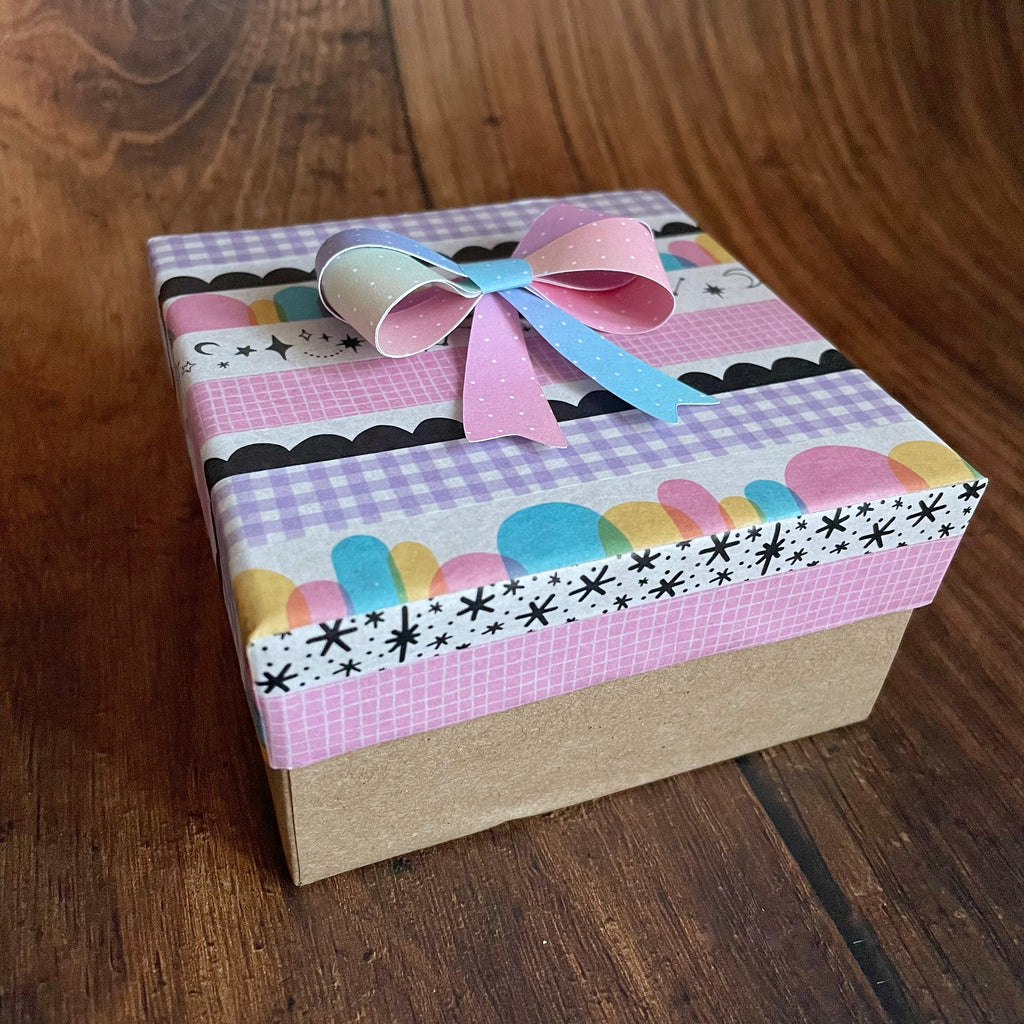 washi tape gift wrapping