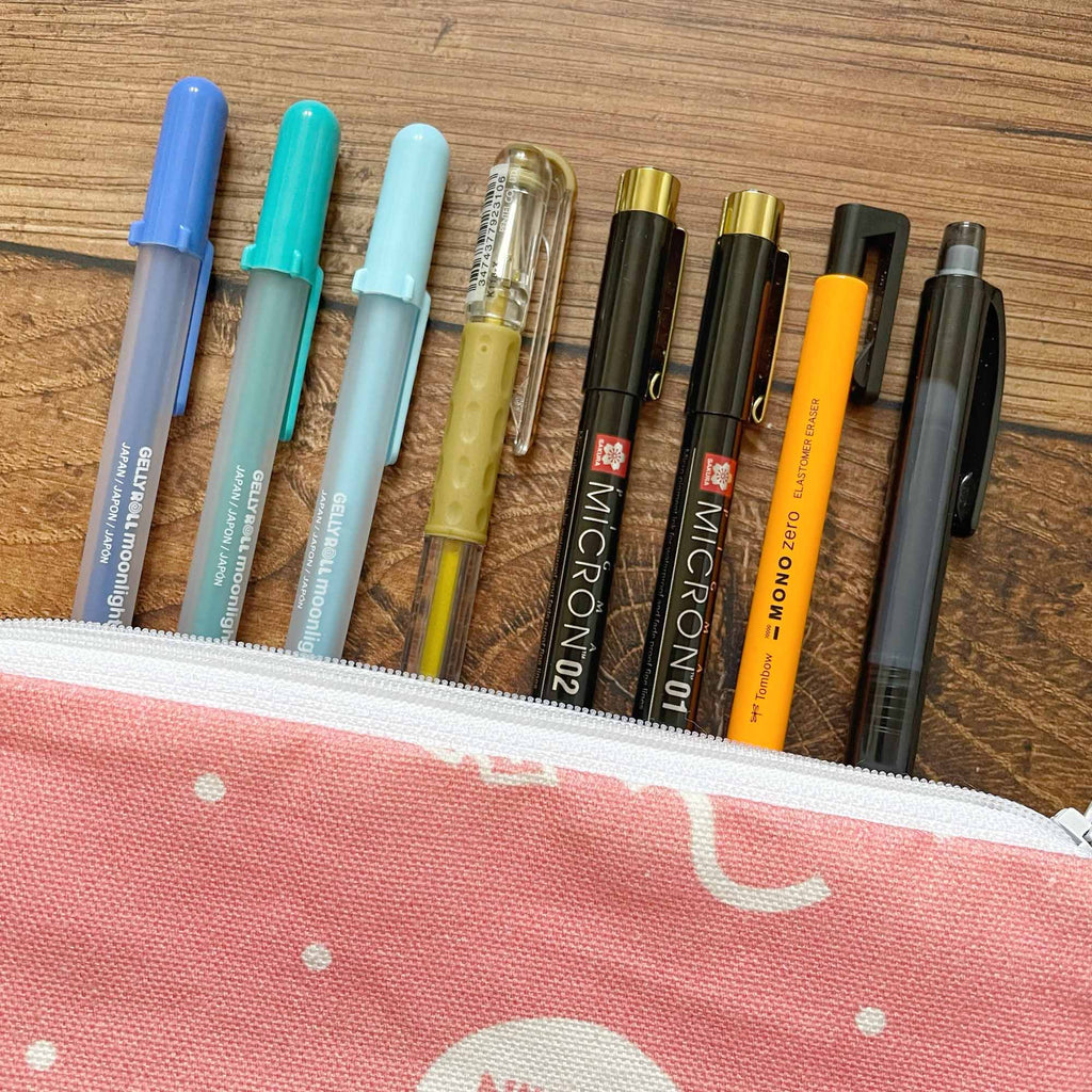 Pencil Case and Pens