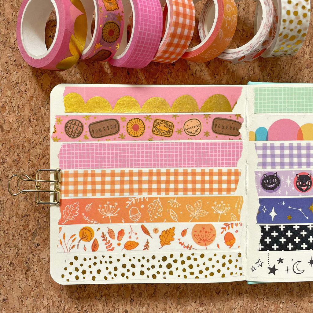 Nikkis Supply Store Square Sketchbook - Royal Talens - Washi Tape Swaches by Joy Margot