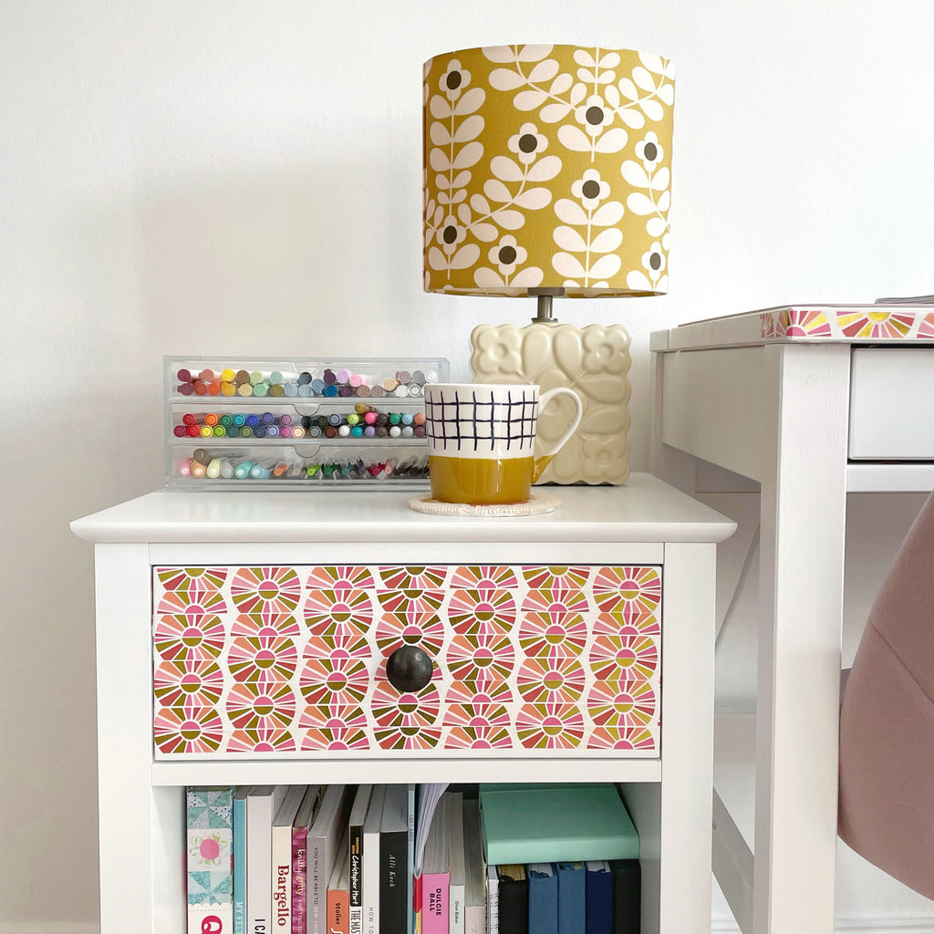 decorate furniture with washi tape