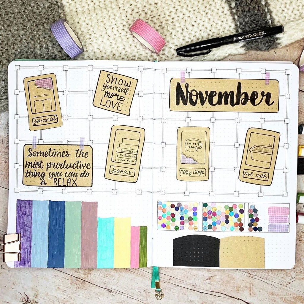 noticeboard bullet journal theme