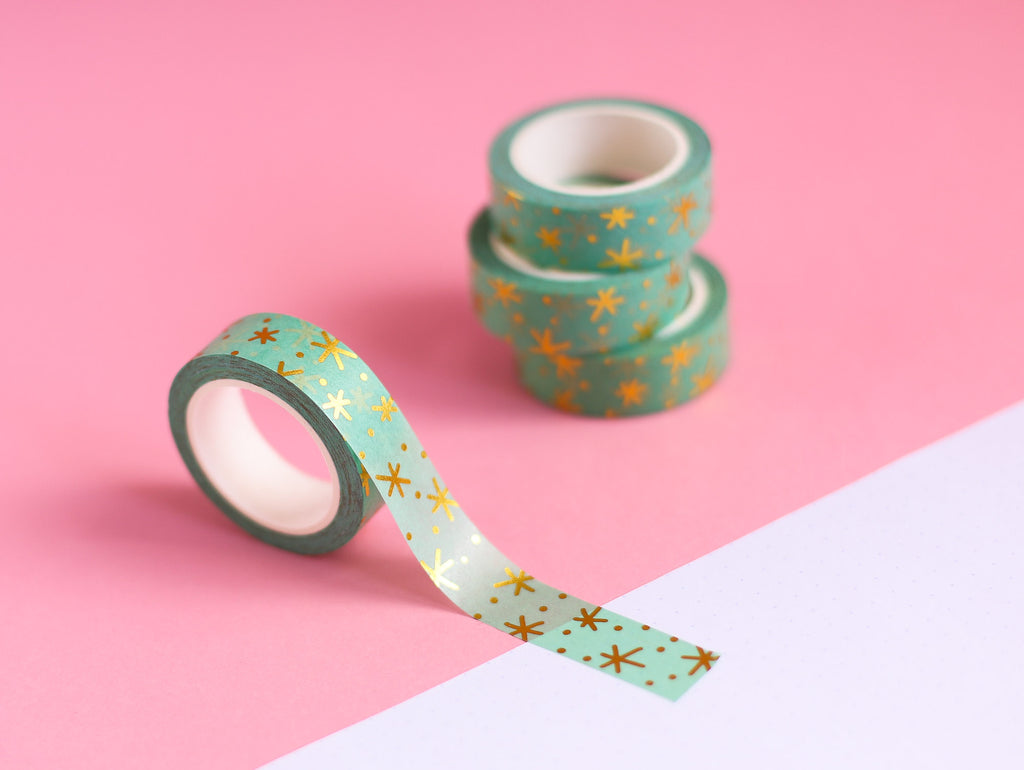 Minty Donuts and Lace Washi Tape  Gift Wrapping and Craft Tape